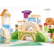 Fa Kockák- Város Építőkockák 120db