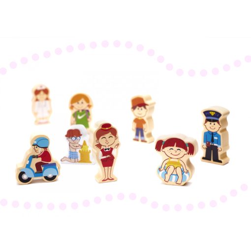 Fa Kockák- Város Építőkockák 120db