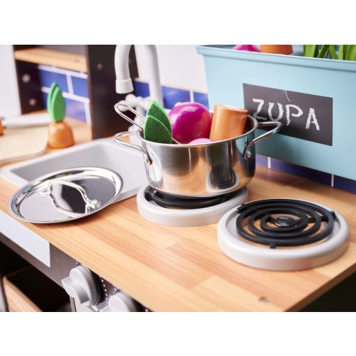 Fából készült konyha gyerekeknek MDF kiegészítőkkel LOFT XXL 96cm