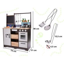 Nagy Fa Gyerekkonyha Xxl 96cm | Sötétbarna