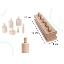 Montessori Válogató Fahengersúlyok