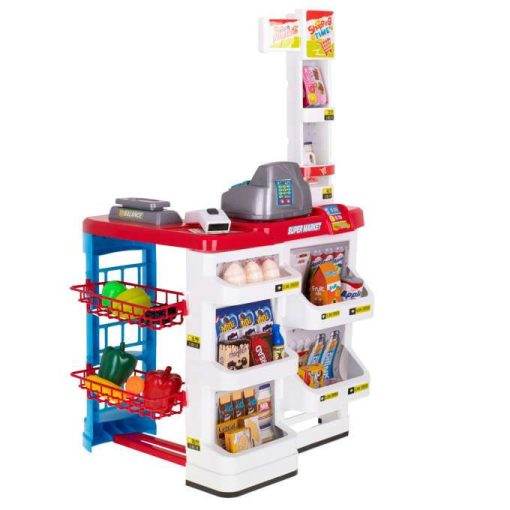 Szupermarket Áruház Pénztárgép + Kocsi Modell 2