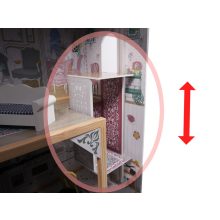 Fa Babaház Mdf + Bútor 122cm Xxl Led