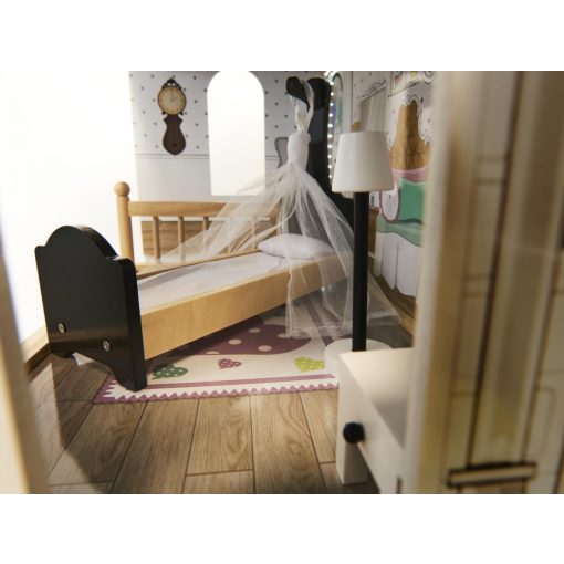Fa Babaház Mdf + Bútor 122cm Xxl Led