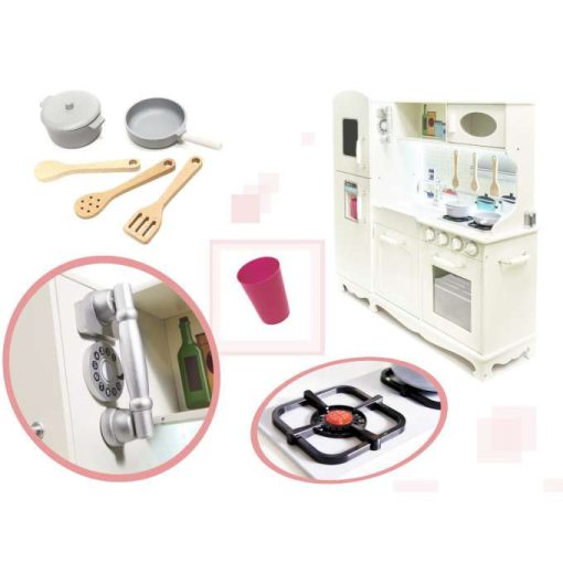 Xxl Fa Játék Konyha Ledes Világítással 103cm