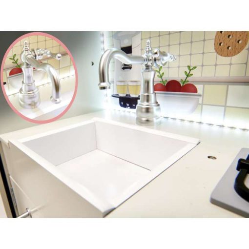 Xxl Fa Játék Konyha Ledes Világítással 103cm