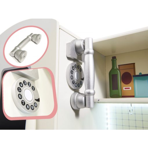 Xxl Fa Játék Konyha Ledes Világítással 103cm