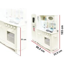 Xxl Fa Játék Konyha Ledes Világítással 103cm