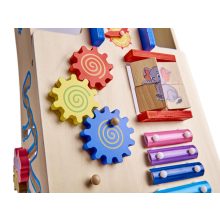 Multifunkciós Fa Járássegítő Gúnáros Készségfejlesztő Játék 6:1-ben