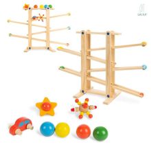 Fa Labdapálya Golyópálya  49,5cm Ajándék A Gyermek