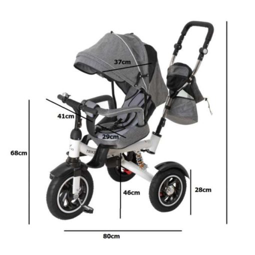 Trike Fix V3 Tricikli Szürke