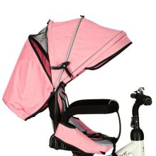 Trike Fix V3 háromkerekű, 3 az 1-ben babakocsi, 360°-ban forgatható, szabadonfutó, rózsaszín