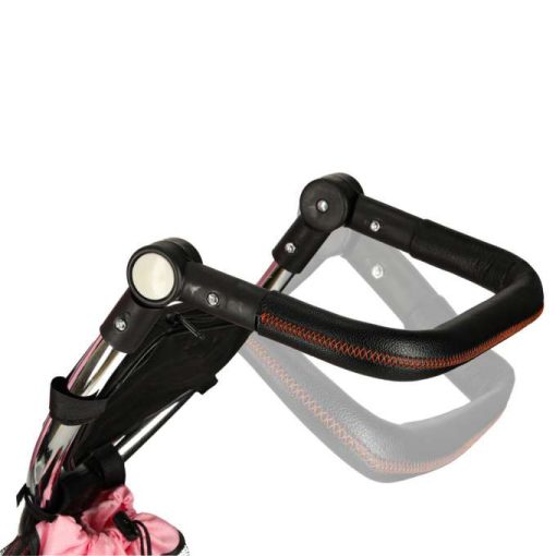 Trike Fix V3 háromkerekű, 3 az 1-ben babakocsi, 360°-ban forgatható, szabadonfutó, rózsaszín