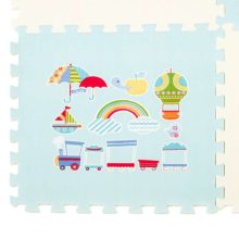 Hab Puzzle Szőnyeg Gyerekeknek Kék 177x118x1,3cm