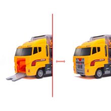 Szállító Teherautó Tir Kilövő + Fém Autók Építőipari Gépek