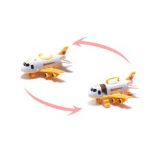 Összecsukható szállító repülőgép autókkal + 3 autó építőipari járművek fények hanggal