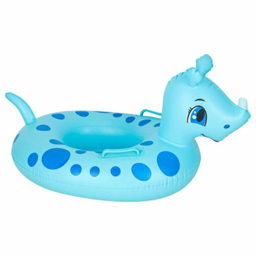 Felfújható bébi úszógumi, orrszarvú mintás, üléssel, max. 15 kg, 1-3 éves korig