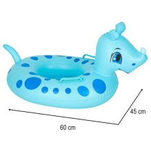 Felfújható bébi úszógumi, orrszarvú mintás, üléssel, max. 15 kg, 1-3 éves korig