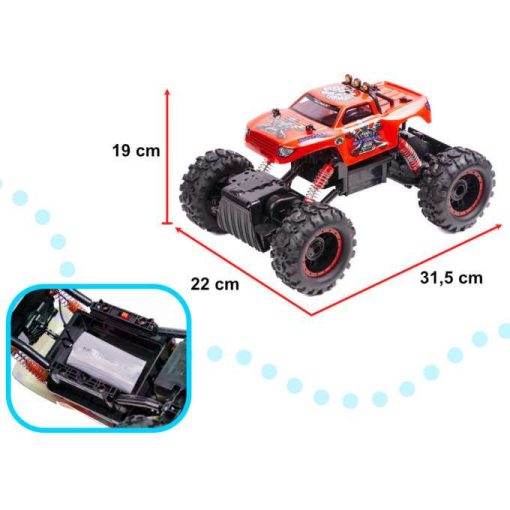 Rc Autó Nqd Rock Crawler King 1:12 Usb Piros
