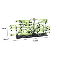 Sötétben Világító Spacerail 4-es Szintű Labdapálya Golyópálya 72cm X 34cm X 36cm