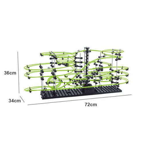 Sötétben Világító Spacerail 4-es Szintű Labdapálya Golyópálya 72cm X 34cm X 36cm
