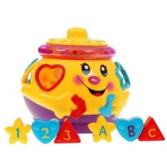    Interaktív És Oktató Játék, Élénk Színek Játszó Zene Pot Blokk