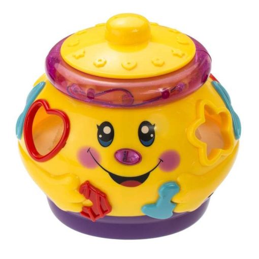  Interaktív És Oktató Játék, Élénk Színek Játszó Zene Pot Blokk