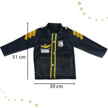 Farsangi Karnevál Rendőr Jelmez Bilincs Szett 3-8 Év