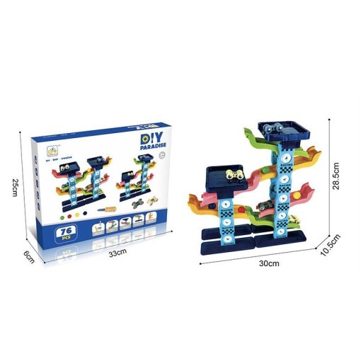 Csavarhuzos Golyópálya 76 Darabos