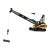   Fémdaru Távirányítóval, 1:14 Méretarány Rc Crane H-toys 1572 Lánctalpas 15 Csatornás 2,4 Ghz 1:14