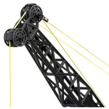 Fémdaru Távirányítóval, 1:14 Méretarány Rc Crane H-toys 1572 Lánctalpas 15 Csatornás 2,4 Ghz 1:14