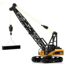 Fémdaru Távirányítóval, 1:14 Méretarány Rc Crane H-toys 1572 Lánctalpas 15 Csatornás 2,4 Ghz 1:14