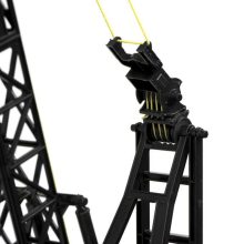 Fémdaru Távirányítóval, 1:14 Méretarány Rc Crane H-toys 1572 Lánctalpas 15 Csatornás 2,4 Ghz 1:14