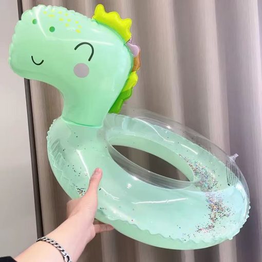 Felfújható bébi úszógumi, orrszarvú mintás, üléssel, 70cm