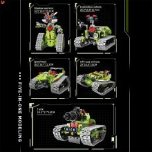 Interaktív robot programozható 5 az 1-ben távirányítóval, beltéri és kültéri használatra